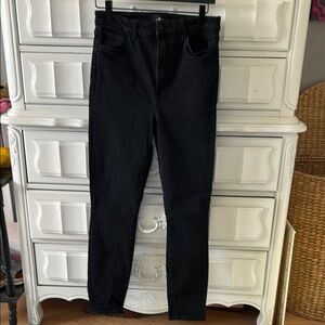 7 For All Mankind Black Skinny Jeans